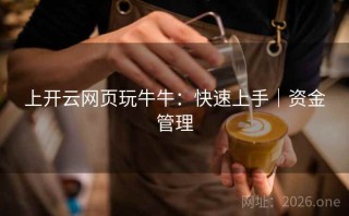 上开云网页玩牛牛：快速上手｜资金管理