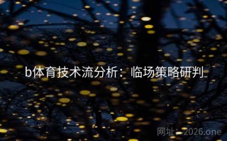 b体育技术流分析：临场策略研判
