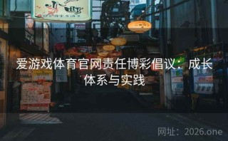 爱游戏体育官网责任博彩倡议：成长体系与实践