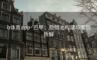 b体育app·巴甲：稳胆池构建与案例拆解