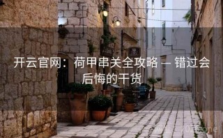开云官网：荷甲串关全攻略 — 错过会后悔的干货