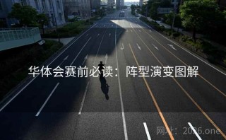 华体会赛前必读：阵型演变图解