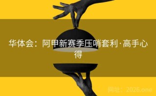 华体会：阿甲新赛季压哨套利·高手心得