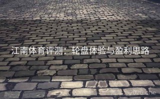 江南体育评测：轮盘体验与盈利思路