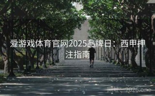 爱游戏体育官网2025品牌日：西甲押注指南