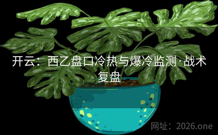 开云：西乙盘口冷热与爆冷监测·战术复盘  第1张