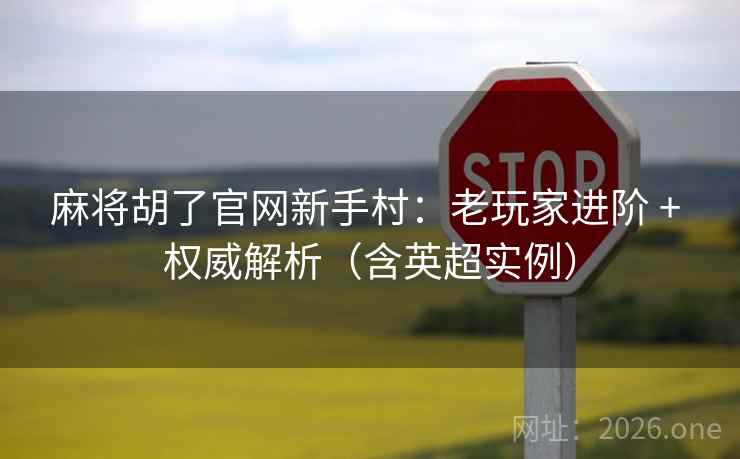 麻将胡了官网新手村：老玩家进阶 + 权威解析（含英超实例）  第1张